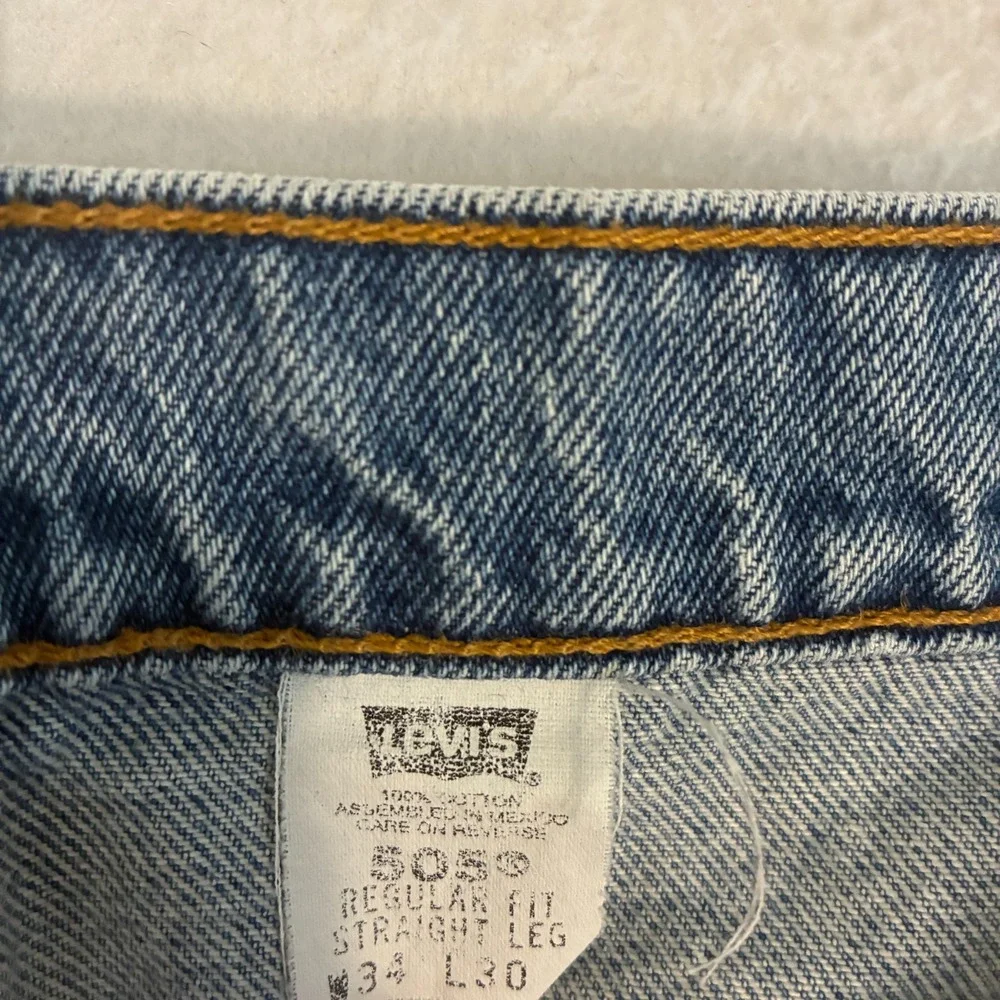 Vtg 90s Levis 505 Jeans Mens 34x30 (Fits 32x30) Distressed Straight‎ Fit Pants